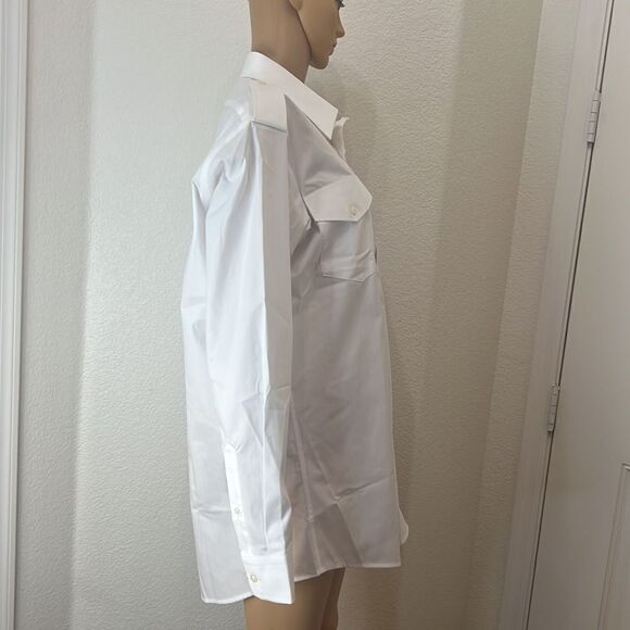 Twin Hill Shirt 16 1/2 White Dress Non Breakable Buttons Long Sleeve Two Pockets - Picture 4 of 9